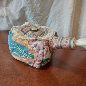 Vintage Handmade Teapot Tissue Box Cover NWOT